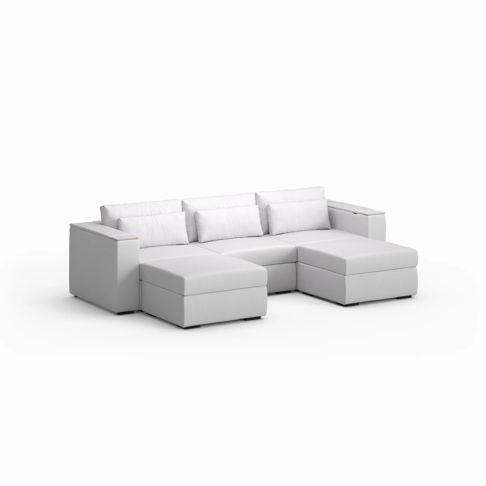 Three Seater - With 2 ottomans - Image 11