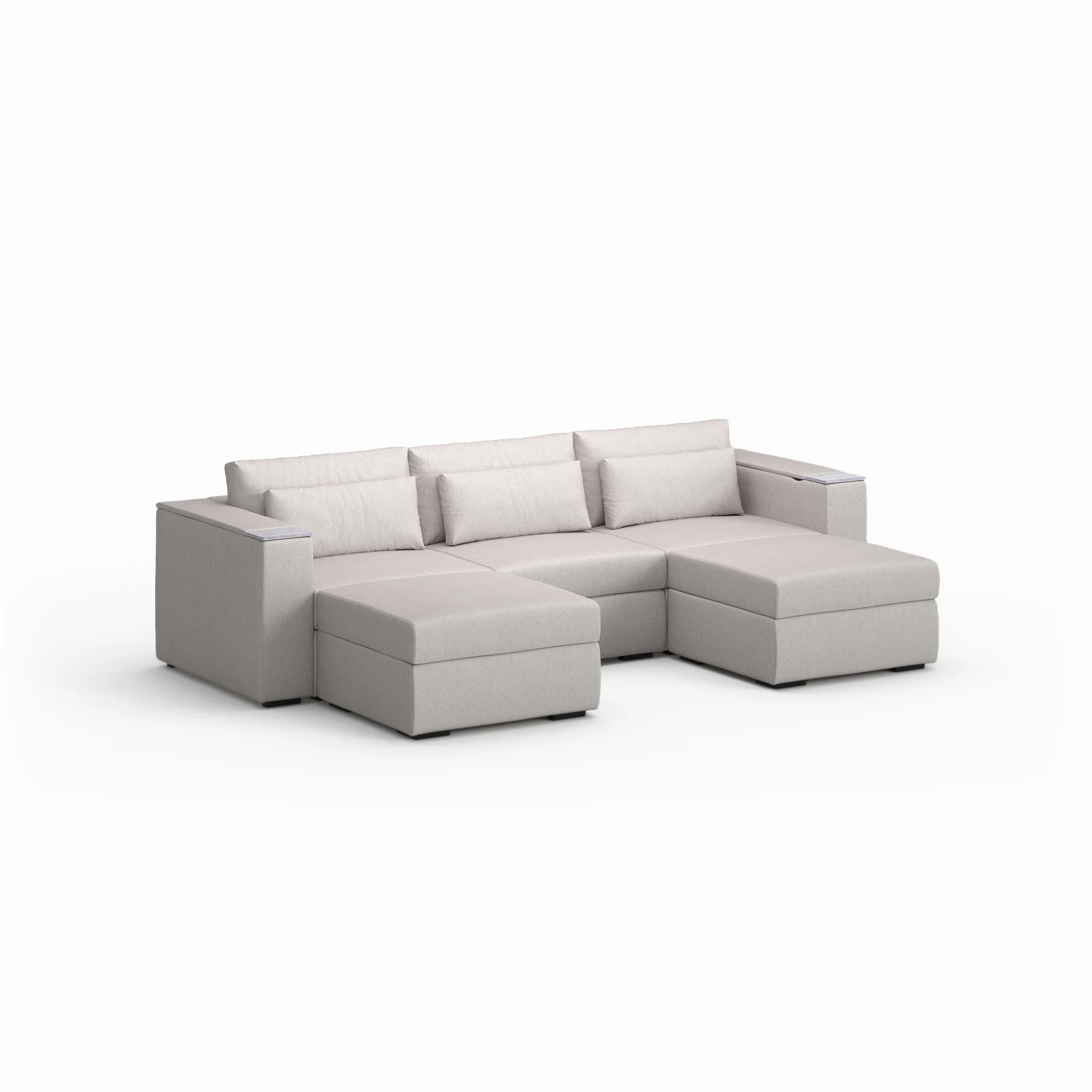 Three Seater - With 2 ottomans - Image 18