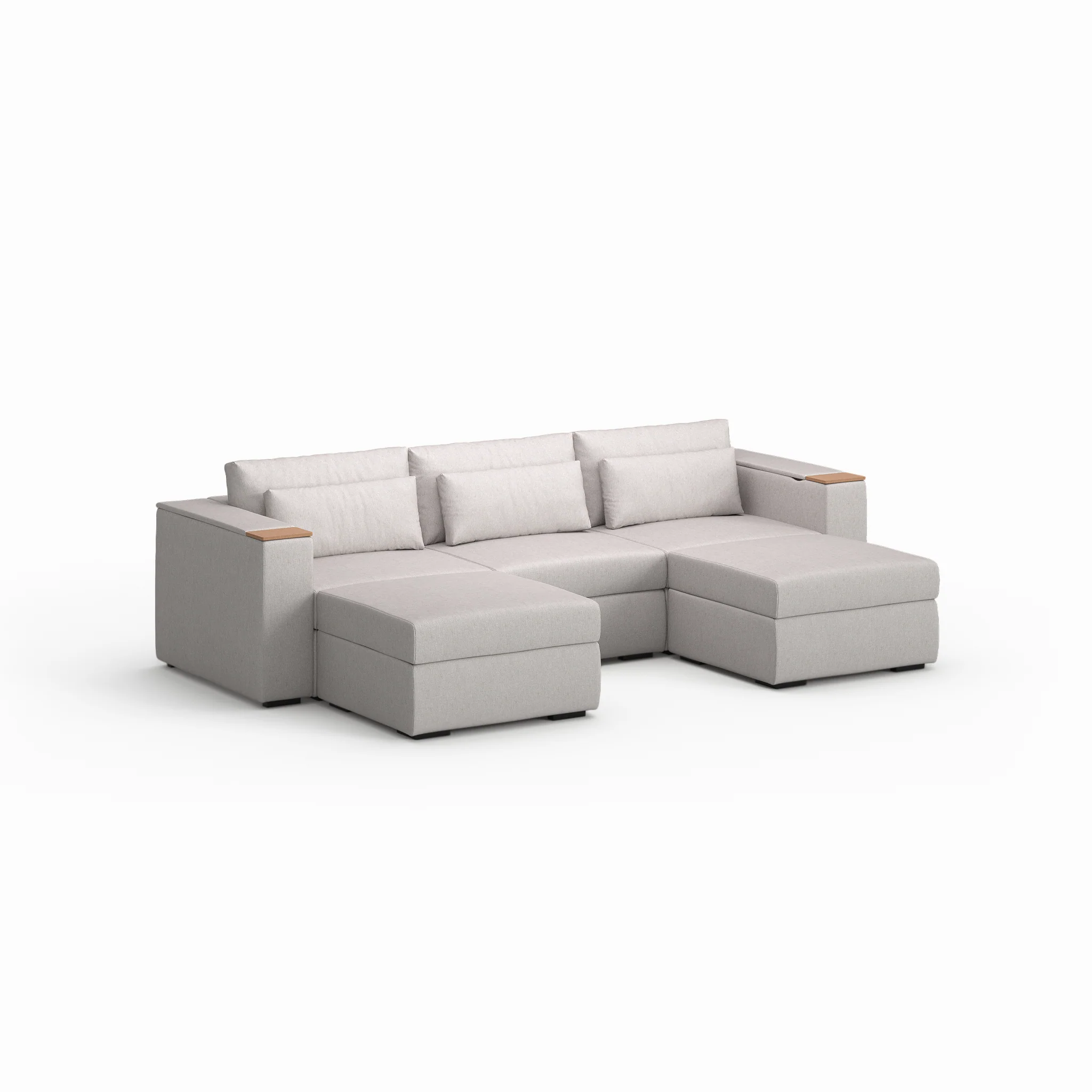 Three Seater - With 2 ottomans - Image 21