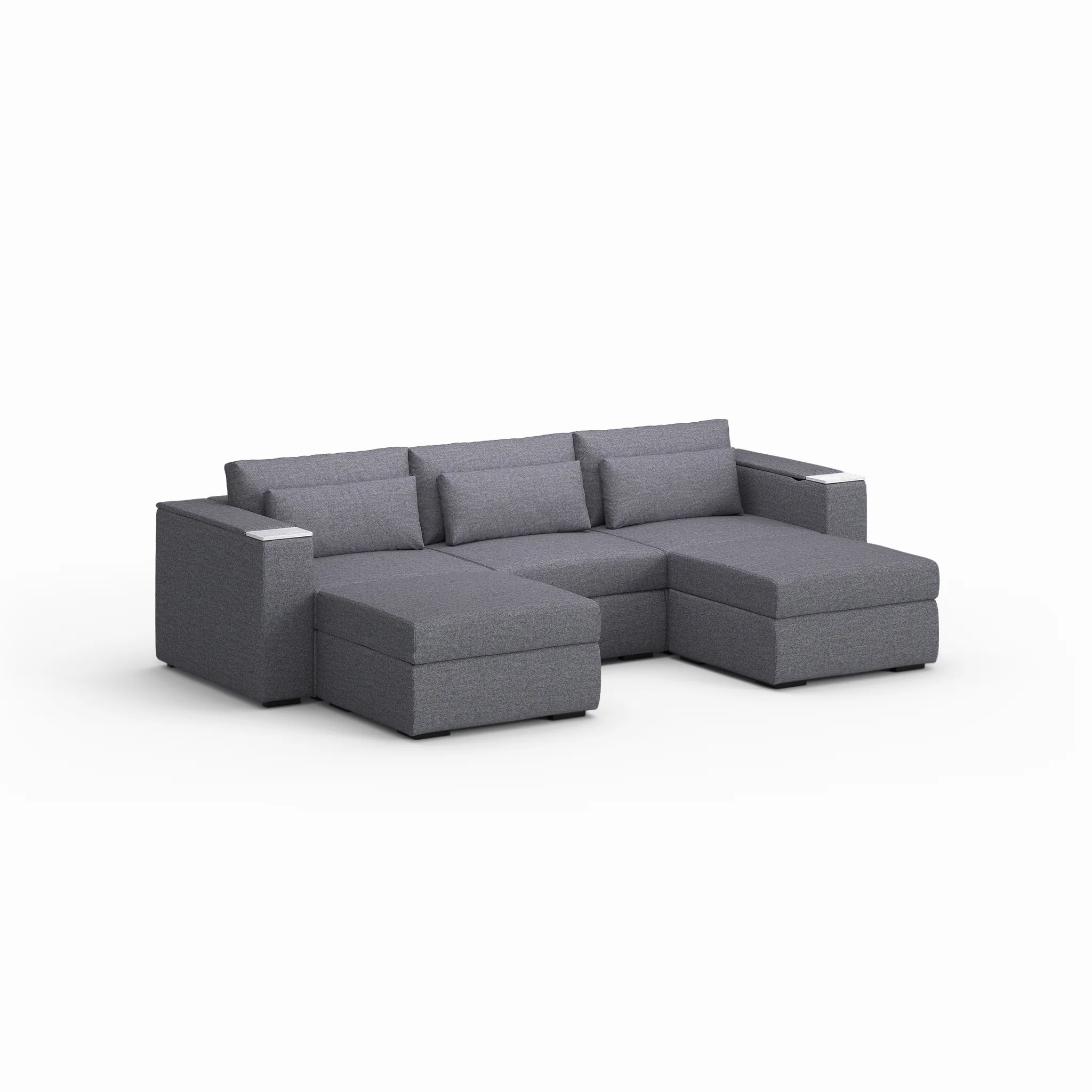 Three Seater - With 2 ottomans - Image 22