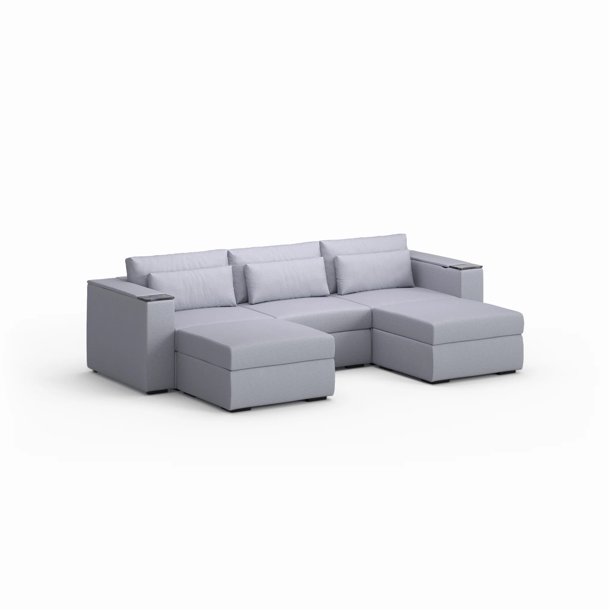Three Seater - With 2 ottomans - Image 31