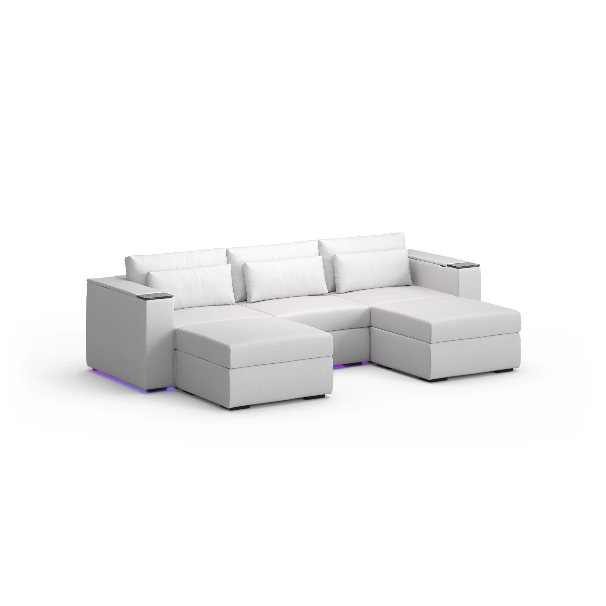 Three Seater - With 2 ottomans - Image 43