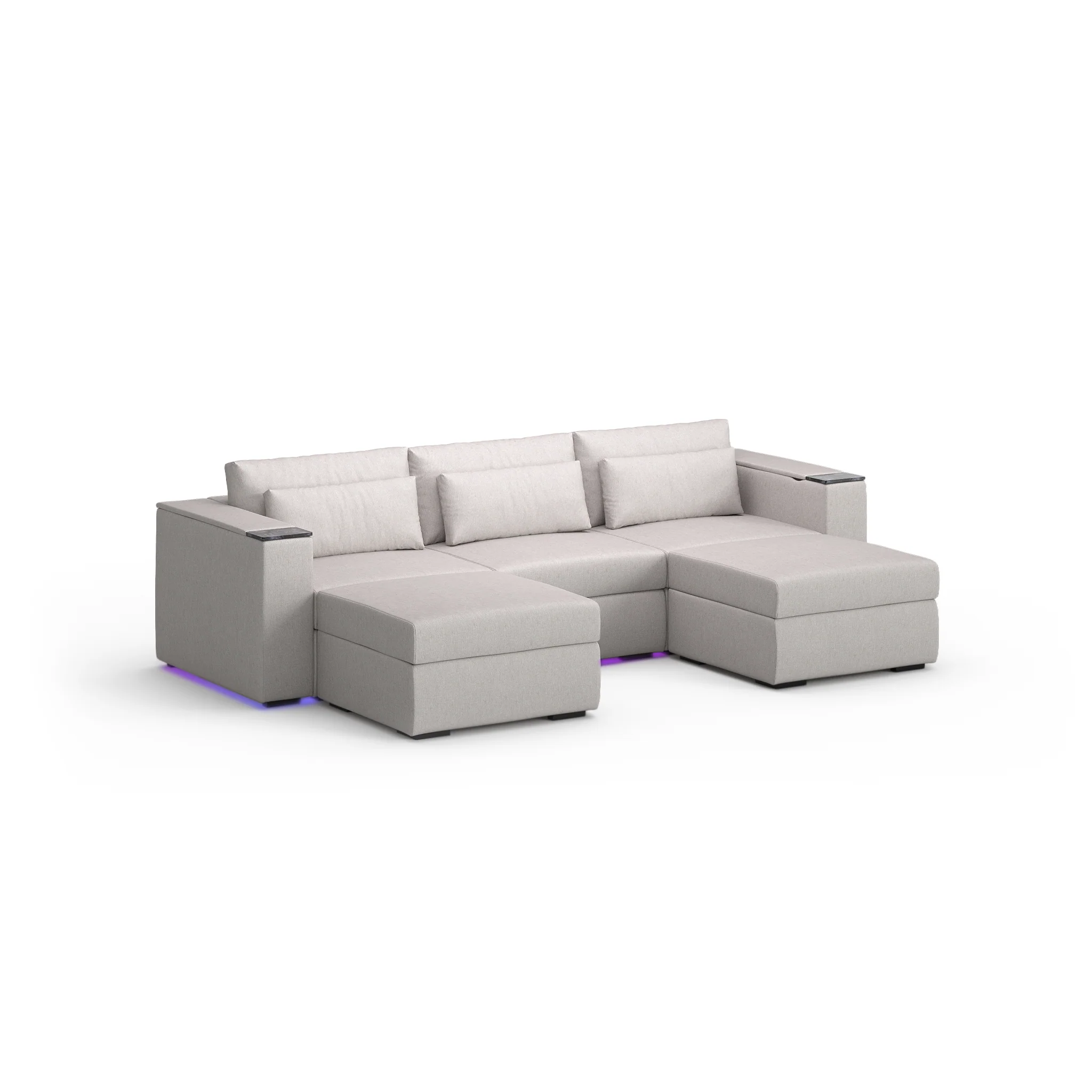 Three Seater - With 2 ottomans - Image 49